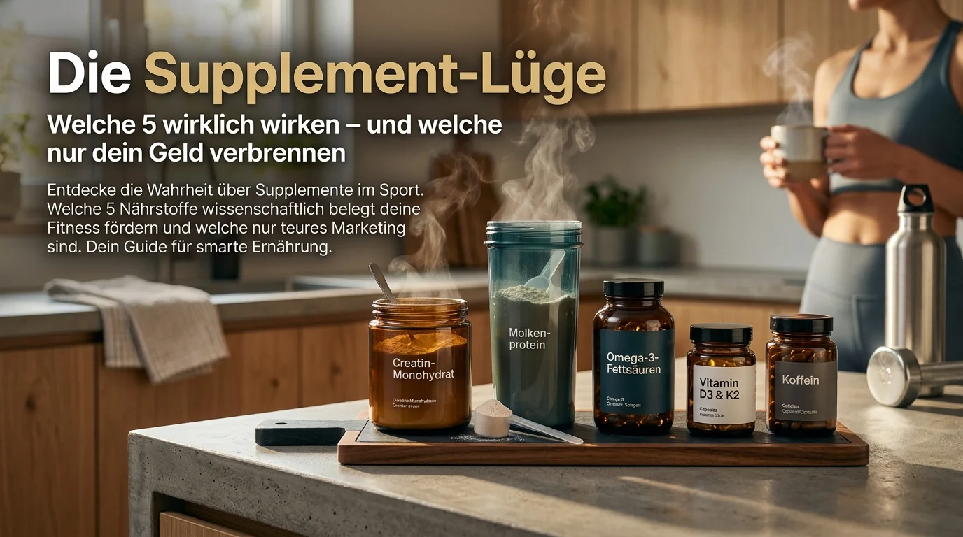 Die Supplement-Lüge: Welche 5 wirklich wirken – und welche nur dein Geld verbrennen